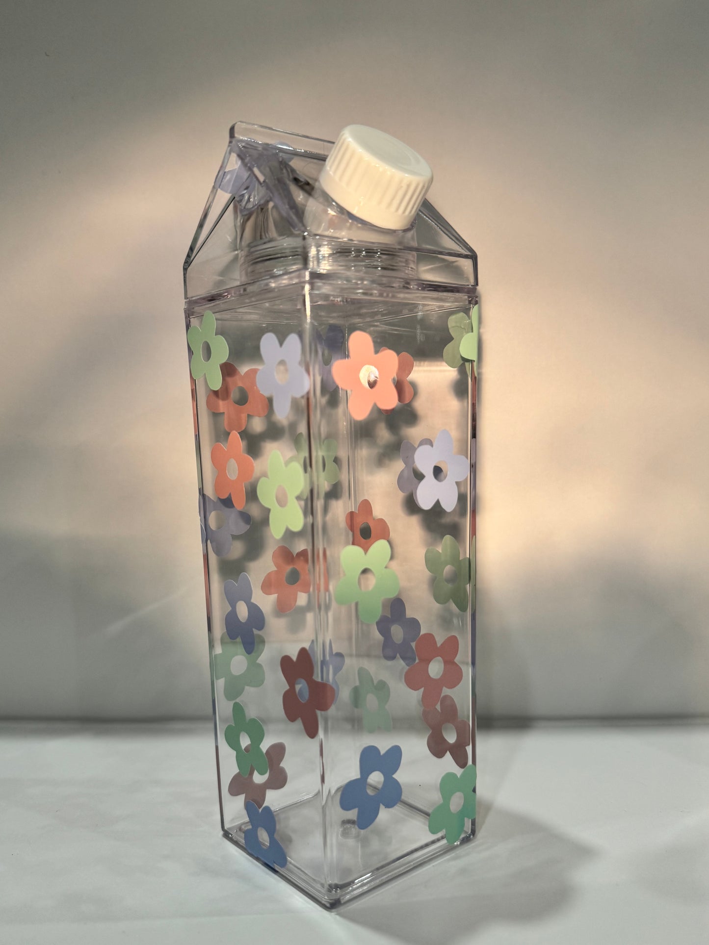 Flower Cutie Milk Carton Cup – 1 of 1 Exclusive Floral Aesthetic Cup 🌸✨