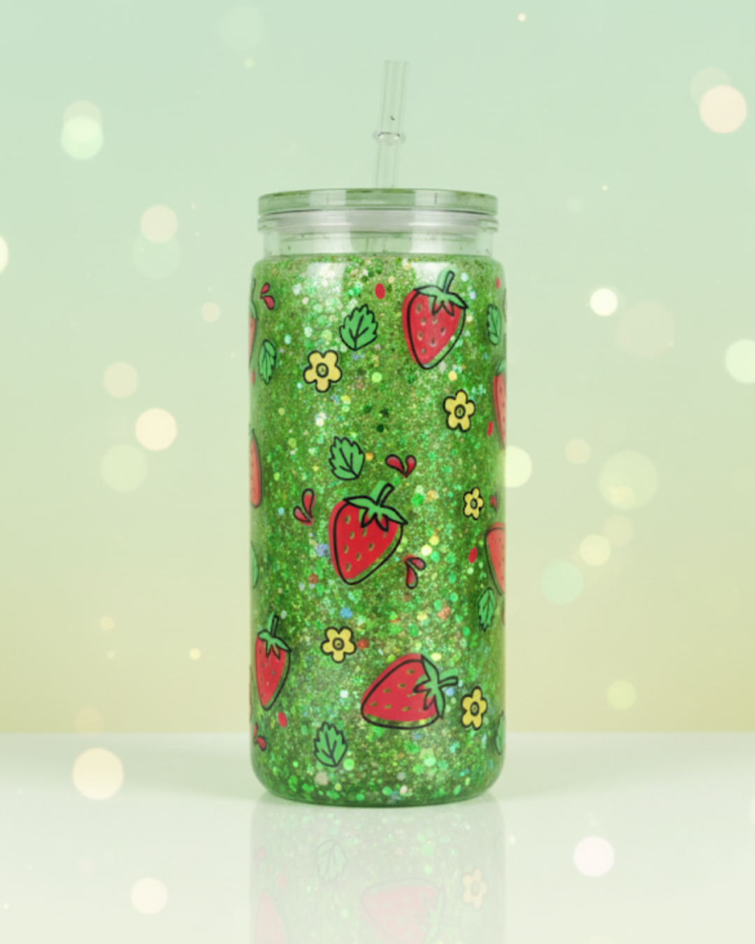 Strawberry Fields Tumbler – Ready to Ship! ✨🍓