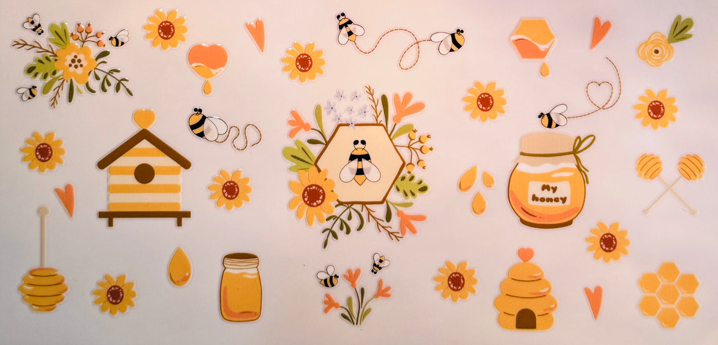 🐝 Busy Bee Cup Wrap – Cute & Sweet🍯