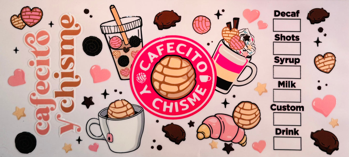 Cafecito Cup Wrap – for Coffee Lovers, Latte Girls & Café Vibes Only 🤎✨